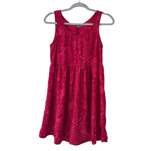 Urban Outfitters Ecote Magenta Sleeveless Floral Dress With Back Snap Detail S - Picture 12 of 13
